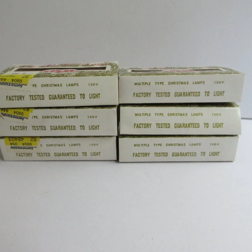 22 Liberty Bell Christmas Vtg 120V Bulbs C 7 1/2 Candelabra/Cool Burning Working